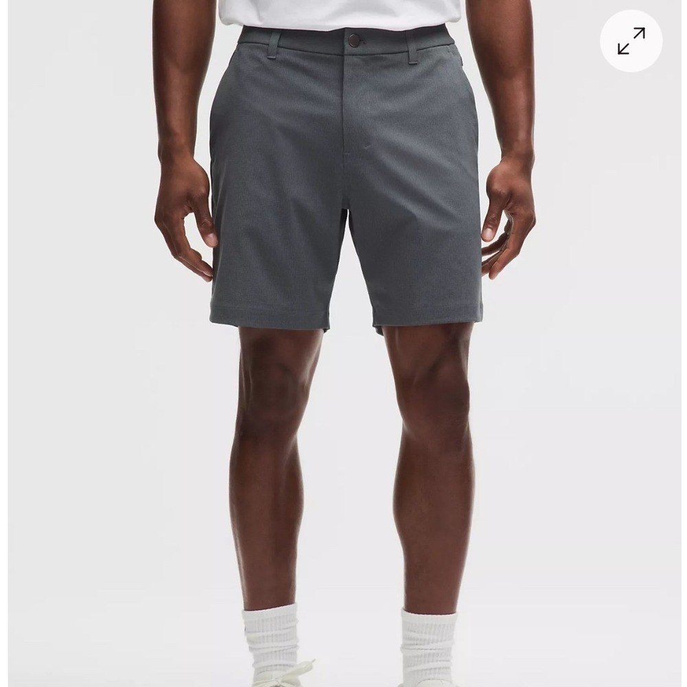 Lululemon ABC Classic-Fit Short 7 WovenAir Mens 28 Oil Grey New NWT LM7BGUS